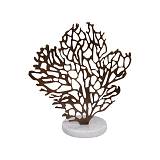 ΕΠΙΤΡΑΠΕΖΙΟ ΜΕΤΑΛΛΙΚΟ ΔΙΑΚΟΣΜΗΤΙΚΟ Fylliana Dalli ΜΠΡΟΝΖΕ ΧΡΩΜΑ 22x12x26εκ