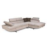 ΚΑΝΑΠΕΣ ΓΩΝΙΑ Fylliana RIO-M 3+4 ΔΕΞΙΑ TAUPE / ΚΑΦΕ 278*192*79