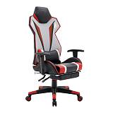 ΚΑΡΕΚΛΑ GAMING Fylliana D-01 ΤΕΧΝΟΔΕΡΜΑ ΜΑΥΡΗ-ΚΟΚΚΙΝΗ 53*47*127 x.f