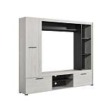 ΚΕΝΤΡΟ ΨΥΧΑΓΩΓΙΑΣ-ΣΥΝΘΕΣΗ LORCA WHITE OAK / ΜΑΥΡΟ 195.5*35*170