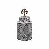 ΚΕΡΑΜΙΚΟ ΒΑΖΟ Fylliana ΓΚΡΙ 28.5εκ