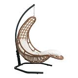 ΚΡΕΜΑΣΤΗ ΜΕΤΑΛΛΙΚΗ ΠΟΛΥΘΡΟΝΑ-ΦΩΛΙΑ Fylliana "Alisha" ΚΑΦΕ ΧΡΩΜΑ 121x165x200εκ