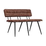 ΜΕΤΑΛΛΙΚΟ ΠΑΓΚΑΚΙ Fylliana Antela TAUPE ΧΡΩΜΑ 120x40x78εκ