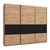 ΝΤΟΥΛΑΠΑ SARDINIA 270 ARTISAN OAK / ΜΑΥΡΟ 262.5*65.5*224