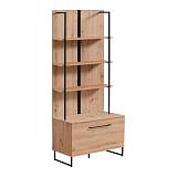 ΡΑΦΙΕΡΑ SARDINIA POP ARTISAN OAK / ΜΑΥΡΟ 85*42*191.5