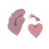 ΚΑΡΔΙΑ ΣΕΤ10 ΡΟΖ ΧΑΡΤΙΝΗ 8Χ8ΕΚ