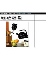 Αυτοκόλλητα διακοσμ.30Χ42 μαυρόασπρα