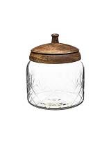Βάζο γυαλ.αποθ.με καπάκι mango 13,5X16,5