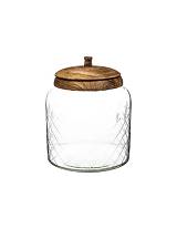 Βάζο γυαλ.αποθ.με καπάκι mango 16,5X20,5