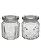 Βάζο γυάλ.με καπάκι Dolce  2σχ. 10Χ17