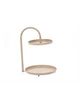 Δίσκος σερβ.2οροφος μεταλ.αν.καφέ 24,5Χ32,5