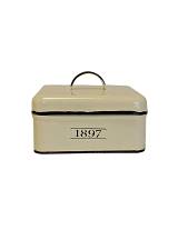 Δοχείο με καπάκι εκρού 1897 19Χ19Χ9.5