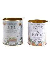 Δοχείο μεταλ.σχ.herbs σετ 2