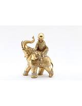 Ελέφαντας κεραμ.χρυσός με Βούδα 21Χ26εκ.