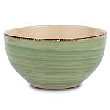 Μπολ δημητριακών  stoneware "Lines Oil Green" 14cm
