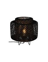 Φωτιστικό επιτρ.ψάθα μαύρη 25Χ27