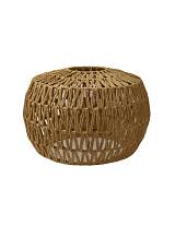 Φωτιστικό καπέλο οροφής μπουλ τεχνητή raffia καφέ χρ. 45Χ30