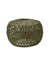 Φωτιστικό καπέλο οροφής μπουλ τεχνητή raffia λαδί χρ. 45Χ30