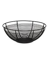 Φρουτιέρα καλάθι μεταλ.μαύρο χρ. Φ22