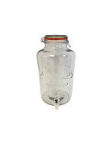 Γυάλα με καπάκι ελατ.& βρύση 21,5Χ35,7 8L