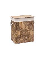 Καλάθι απλύτων ψάθινο Blackflora 41.5Χ30Χ50