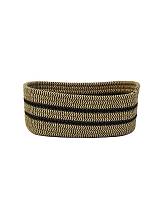 Καλάθι βαμβ.καφέ με ρίγα 26Χ16Χ10