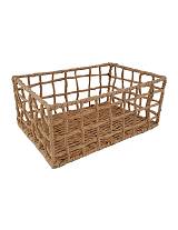 Καλάθι φυσικό raffia rope 31.5X21.5X13.5