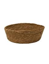 Καλάθι πιατέλα ψάθινη φυσικό χρ. Φ25Χ9