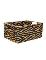 Καλάθι ψάθινο black rush 31X23X15