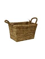 Καλάθι ψάθινο φυσικό 32X22X20