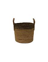 Καλάθι ψάθινο φυσικό Φ25Χ19