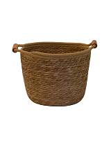 Καλάθι ψάθινο φυσικό Φ27Χ21
