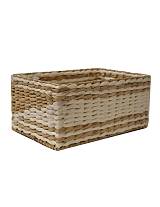 Καλάθι ψάθινο white rush 30Χ20Χ14