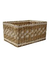 Καλάθι ψάθινο white rush 34Χ24Χ17