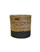 Καλάθι υδρουάκινθου στρογγ.μαύρο φυσικό Φ35Χ34