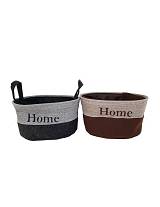 Καλάθι υφασμ. ΗΟΜΕ 37Χ27Χ18 2χρ.