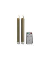 Κερί κηροπηγίου LED 2,2Χ24 αν.καφέ σ/2