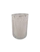 Κηροπήγιο γυαλ.vintage 12Χ18εκ.