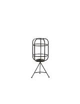 Κηροπήγιο μεταλ.μαύρο 21Χ49