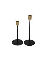 Κηροπήγιο μεταλ.μαύρο 9Χ23 σ/2