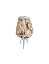 Κηροπήγιο μπαμπού φυσικό χρ. σε τρίποδο Φ34Χ78