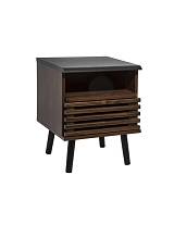 Κομοδίνο ξυλ.καφέ ASMAR 40Χ40Χ51