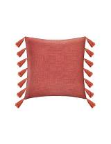 Μαξιλάρι με κρόσια 50Χ50 terracotta