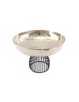 Μπωλ αλουμ.ασημί με πόδι 28.5Χ20