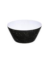 Μπωλ μαύρο μελαμίνης marble Φ15