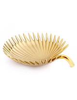 Μπωλ μεταλ.LEAF χρυσό χρ. 32εκ.