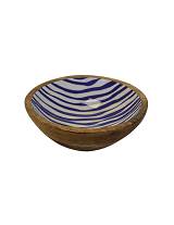 Μπωλ σερβ.mango enamel μπλε σχ. Φ20Χ6,5