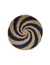 Πιατέλα ψάθινη blue rush Φ40εκ.