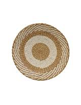 Πιατέλα ψάθινη τοίχου λευκό σχ.Φ40Χ5