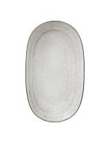 Πιατέλα σερβ.κεραμ.οβάλ γκρι 30Χ18